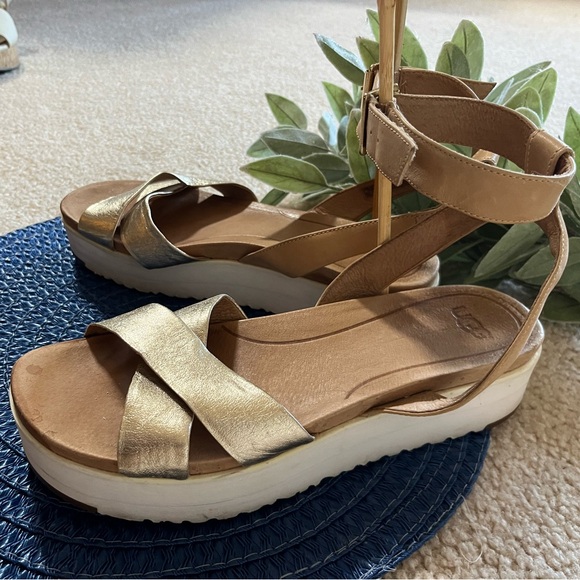 UGG Shoes - UGG TIPTON METALLIC GOLD